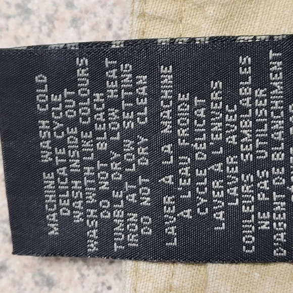 𝅺COTTON Textured Khaki Capris Cropped Trousers Lady Hathaway Drawstring SZ 8 - Picture 11 of 11